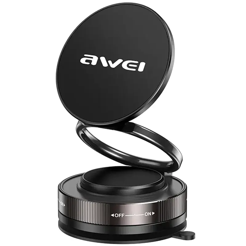 Автотримач Awei X89 magnetic (center console), Black