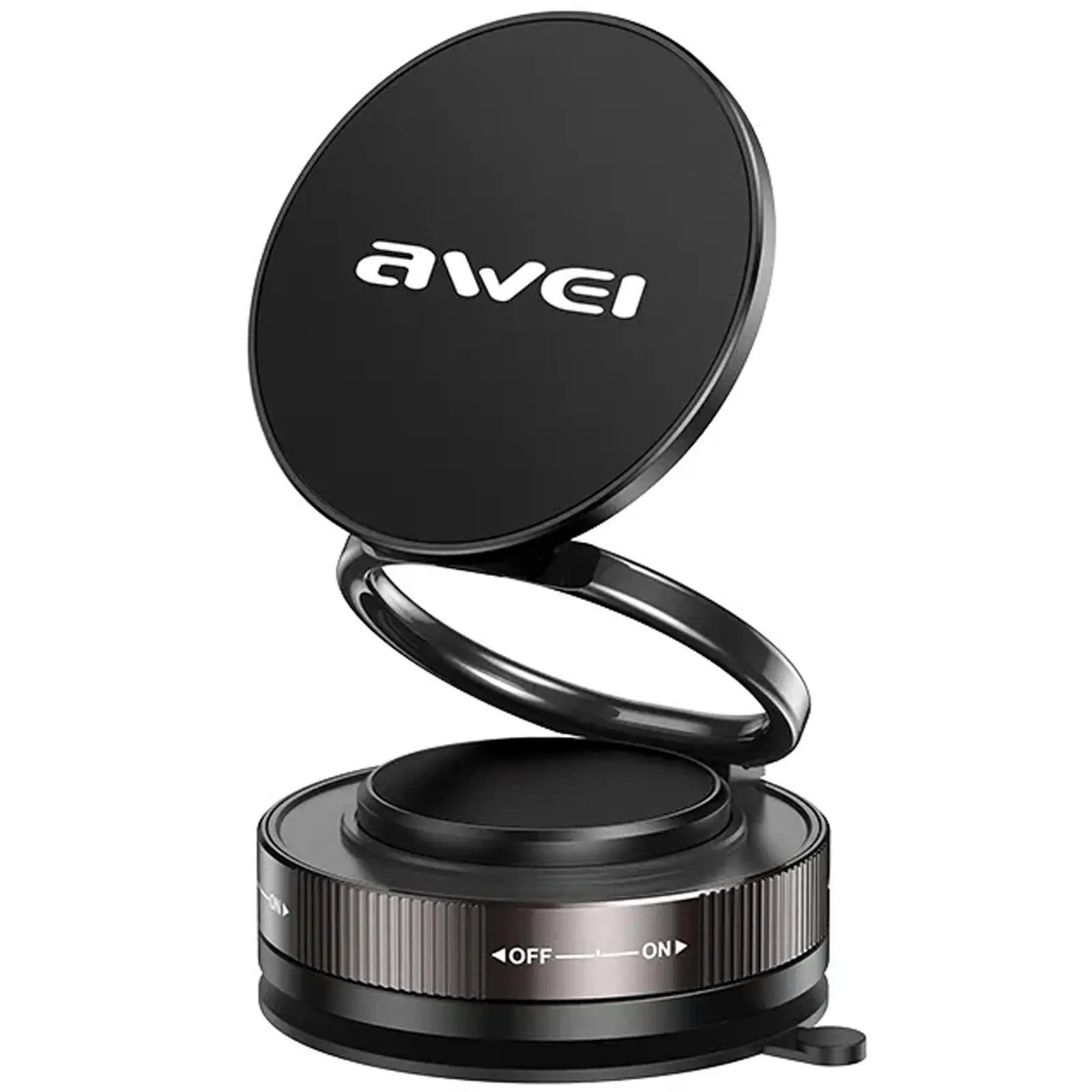 Автотримач Awei X89 magnetic (center console), Black