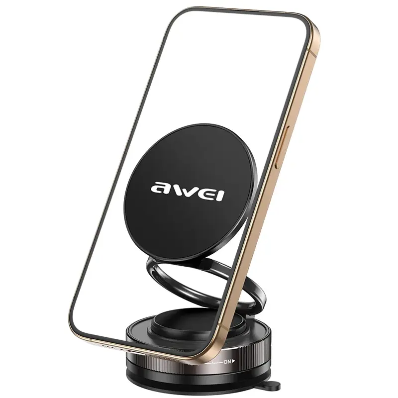 Автотримач Awei X89 magnetic (center console), Black 2