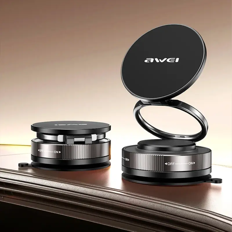 Автотримач Awei X89 magnetic (center console), Black 3