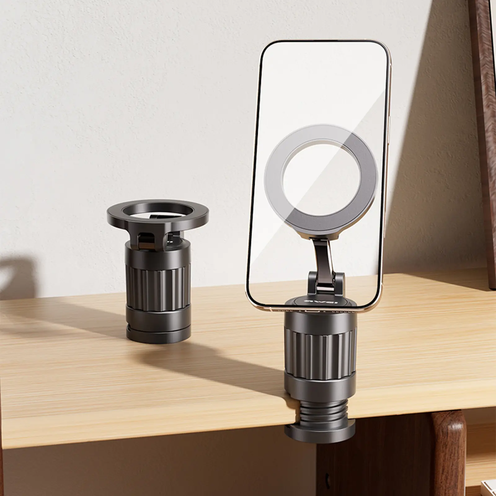 Uchwyt samochodowy Awei X75 magnetic (center console), Black 3