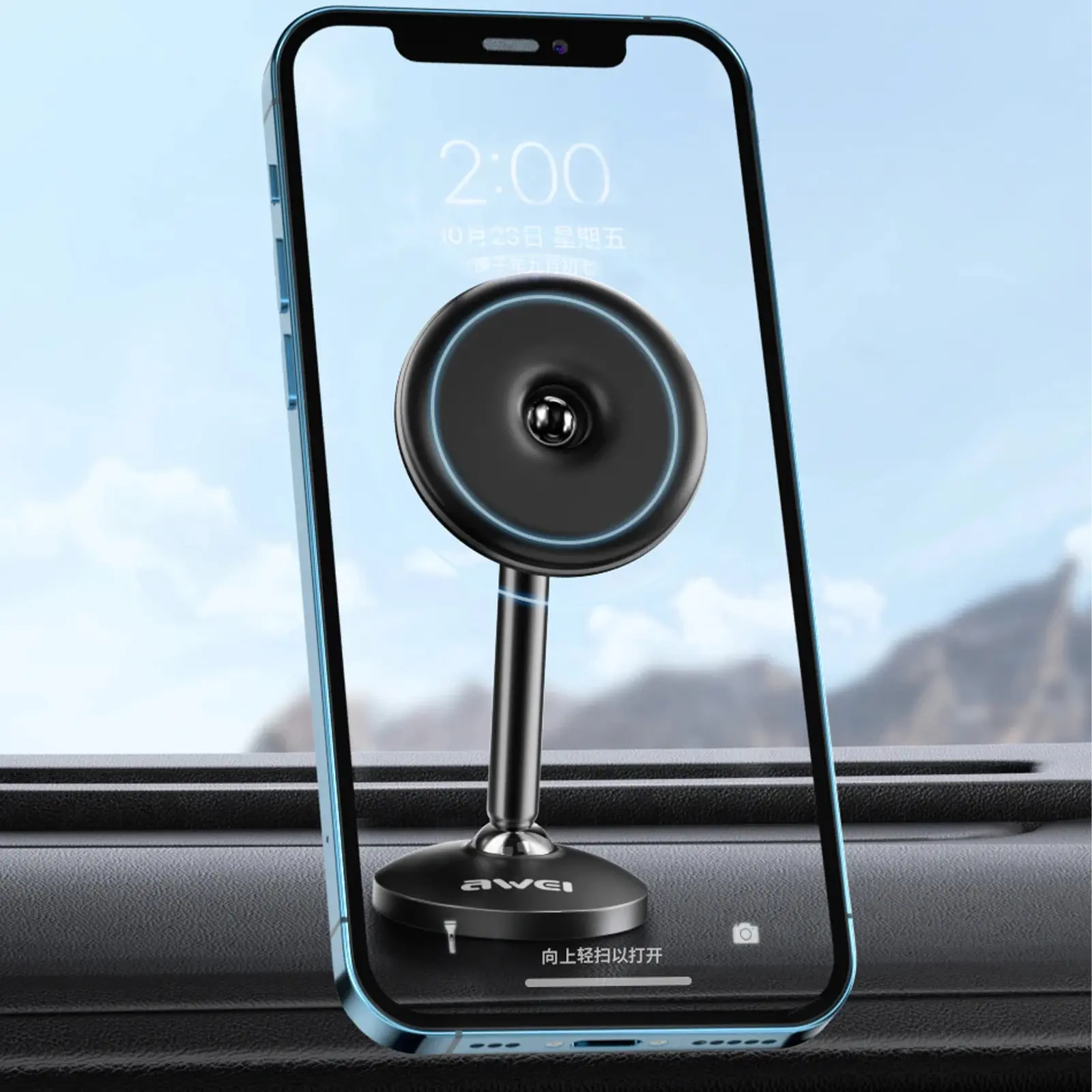 Uchwyt samochodowy Awei X22 (center console), Black 1