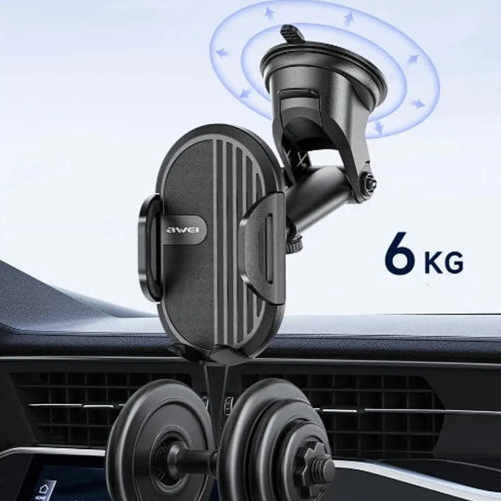 Uchwyt samochodowy Awei X72 Gravity Car Mount, Black 1