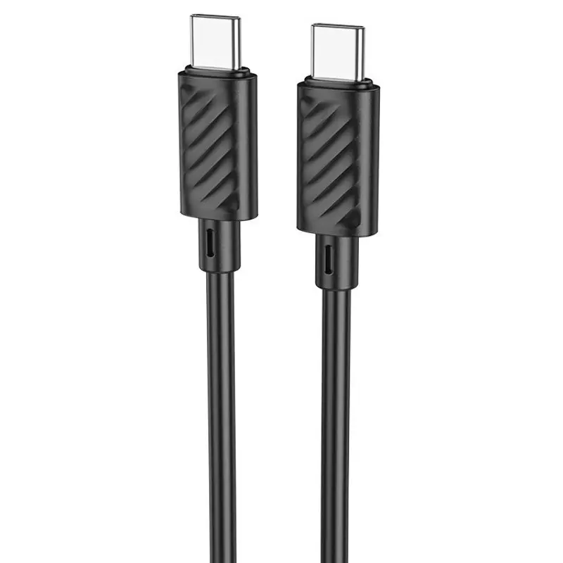 Data kabel Hoco X88 Gratified PD 60W Type-C to Type-C (1m), Black