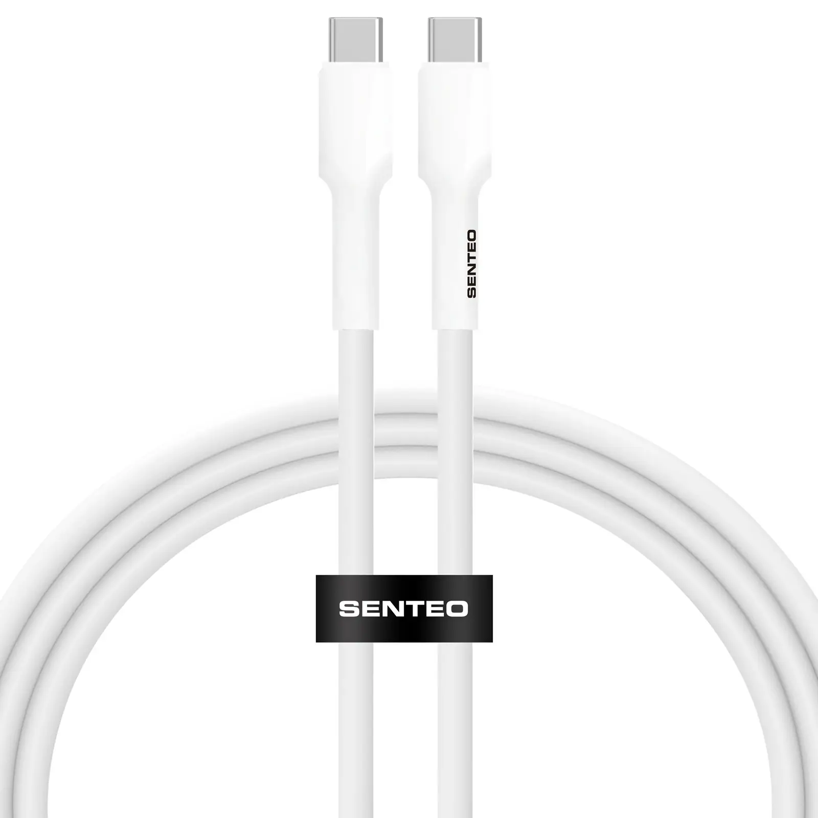 Data kabel Senteo SL-03 soft silicone USB-C to USB-C 60W (2m)