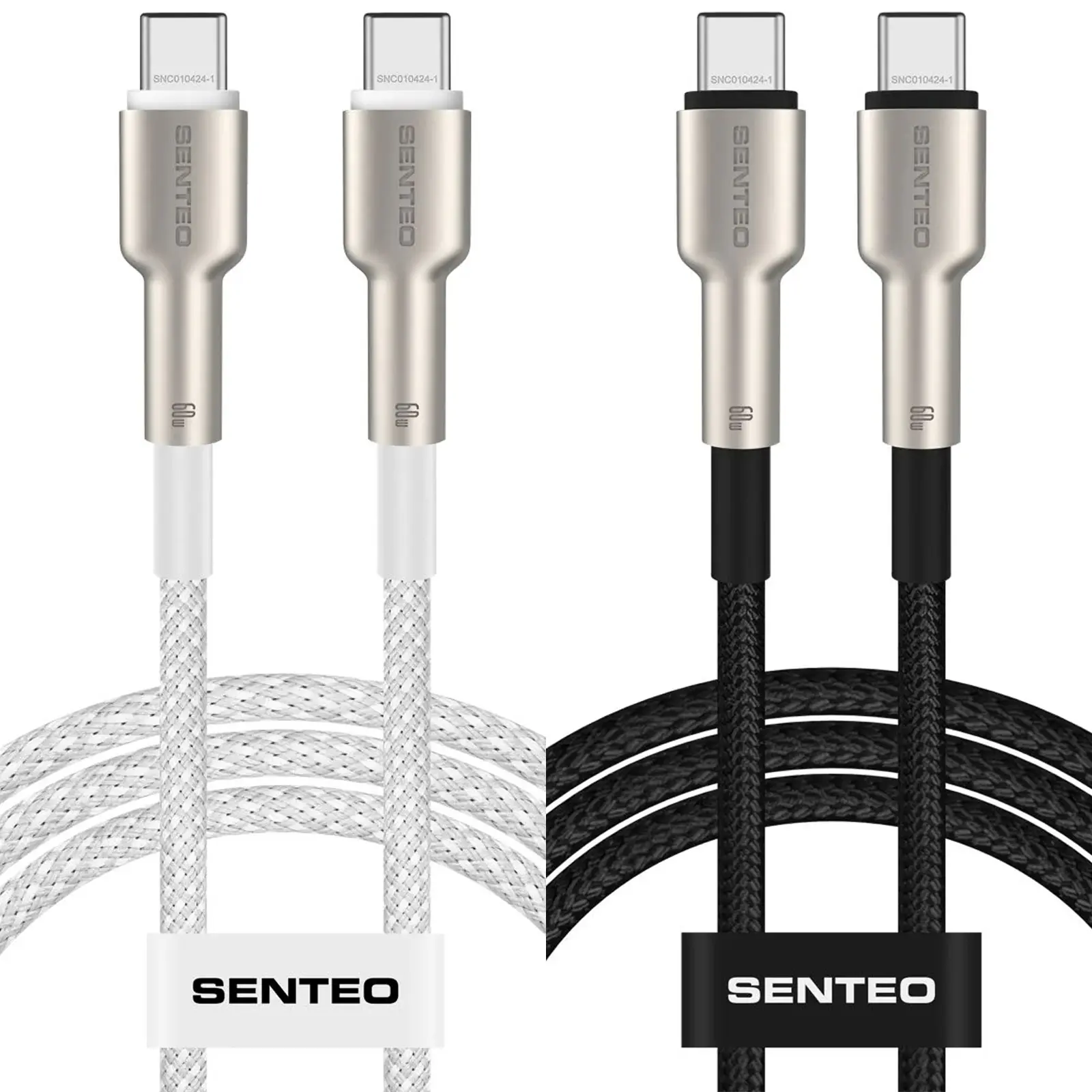 Data kabel Senteo SM-03 Iron Series braided USB-C to USB-C 60W (1m)