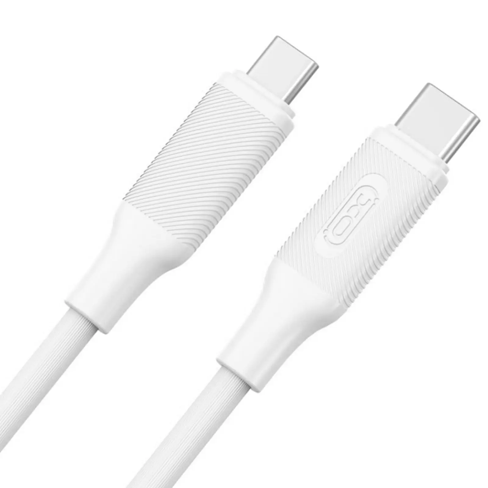 Data kabel XO NB-Q265B USB-C to USB-C 60W (1m), White 1