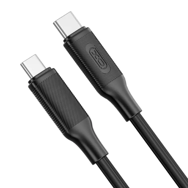 Data kabel XO NB-Q265B USB-C to USB-C 60W (1m), Black 1