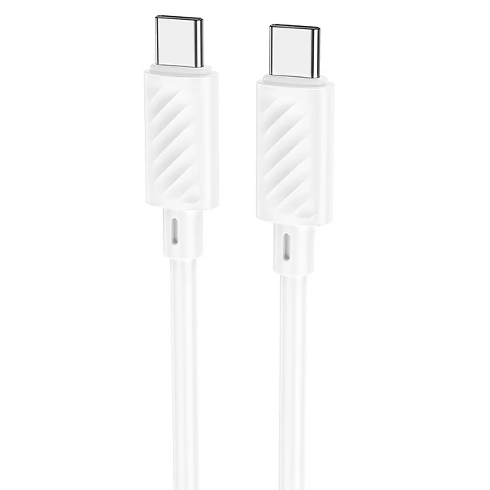 Data kabel Hoco X88 Gratified PD 60W Type-C to Type-C (1m), White
