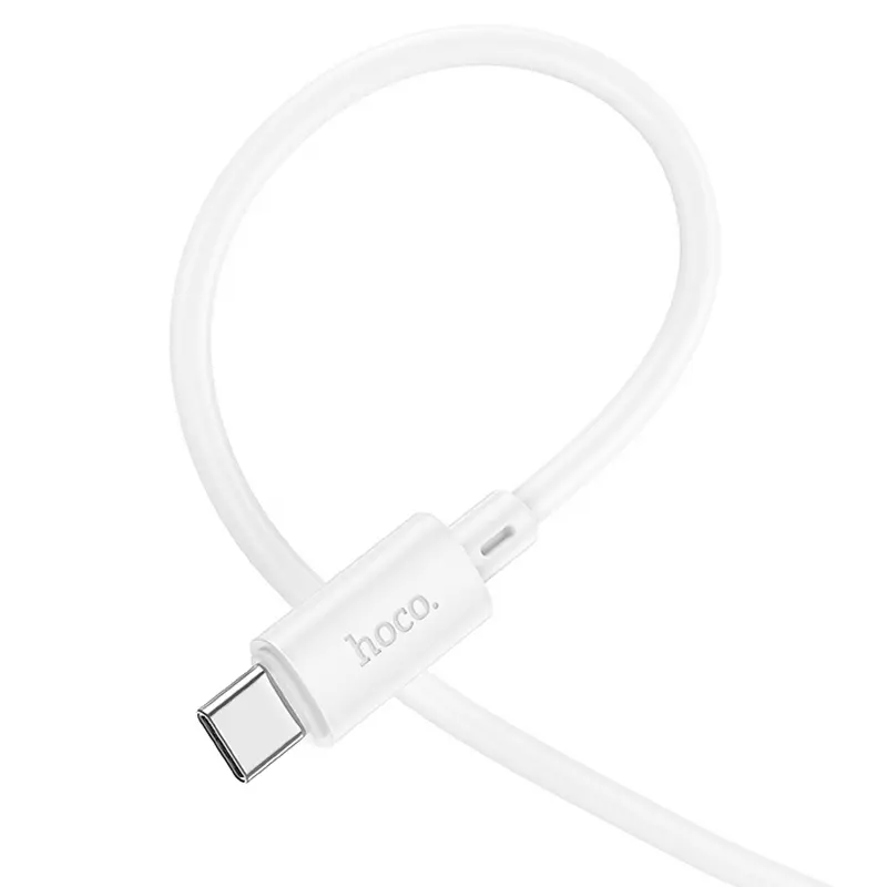 Data kabel Hoco X88 Gratified PD 60W Type-C to Type-C (1m), White 2