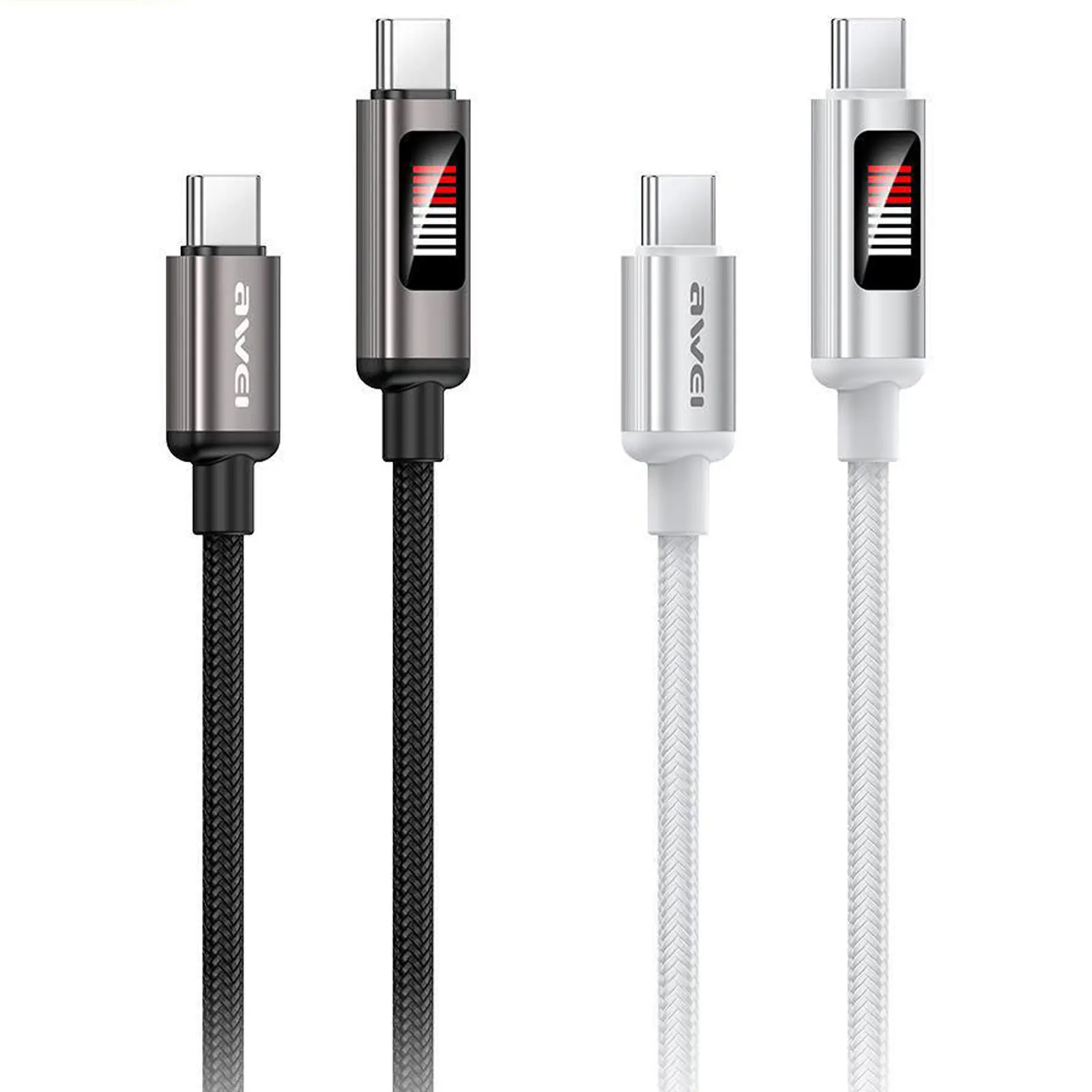 Data kabel Awei CL-172 Type-C to Type-C 60W (1m)