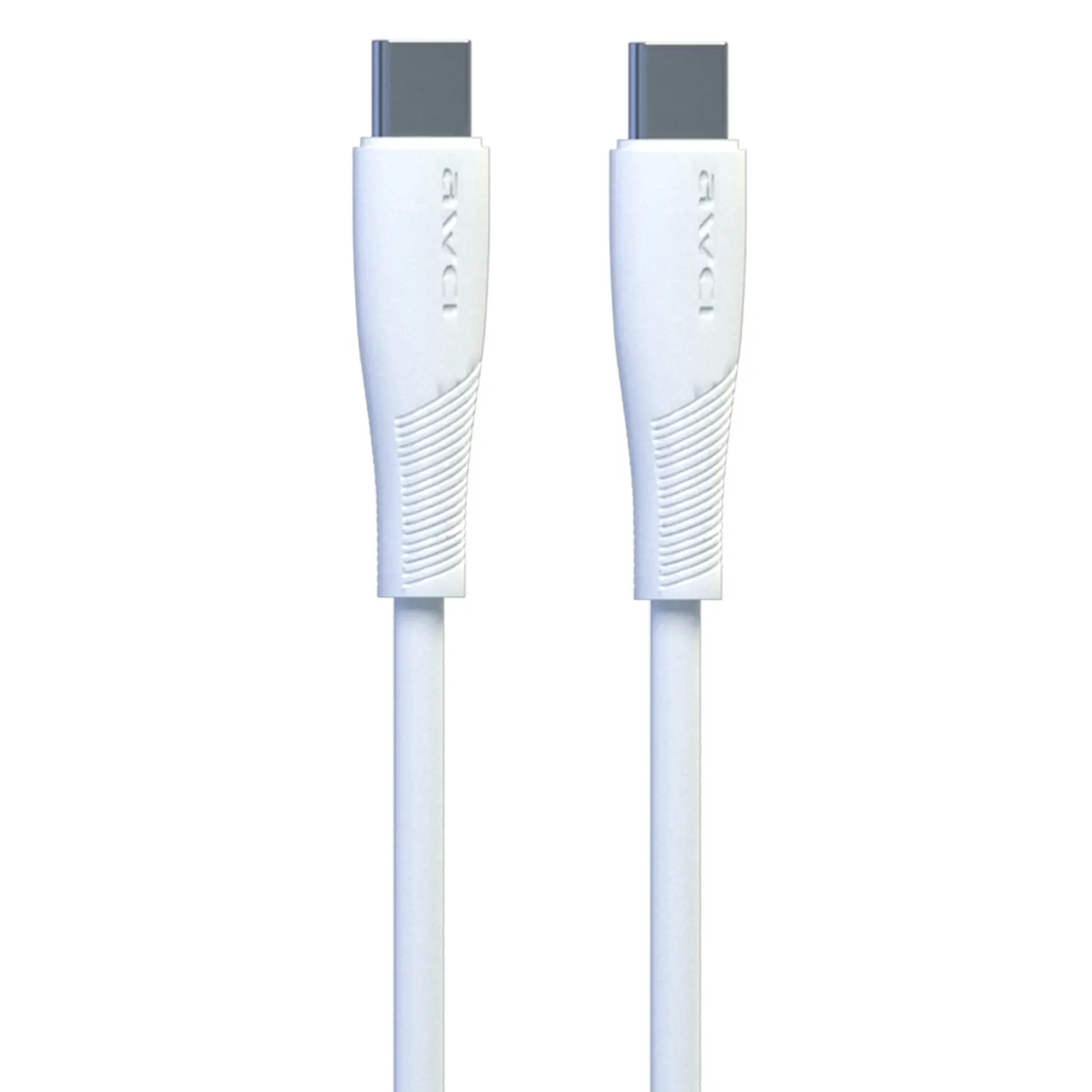 Cable Awei CL-182 Type-C to Type-C 60W (1m), White