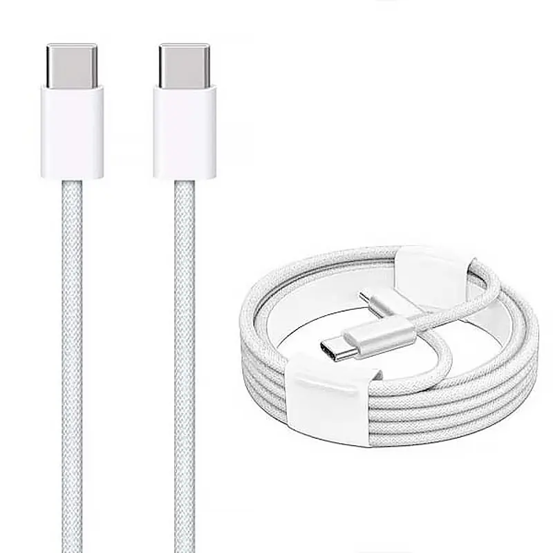 Kabel Epik E01 Type-C to Type-C 60W (1m), White 1