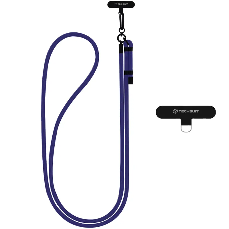 Rope crossbody strap Techsuit (RCS1) with Carabiner Universal, Deep Space