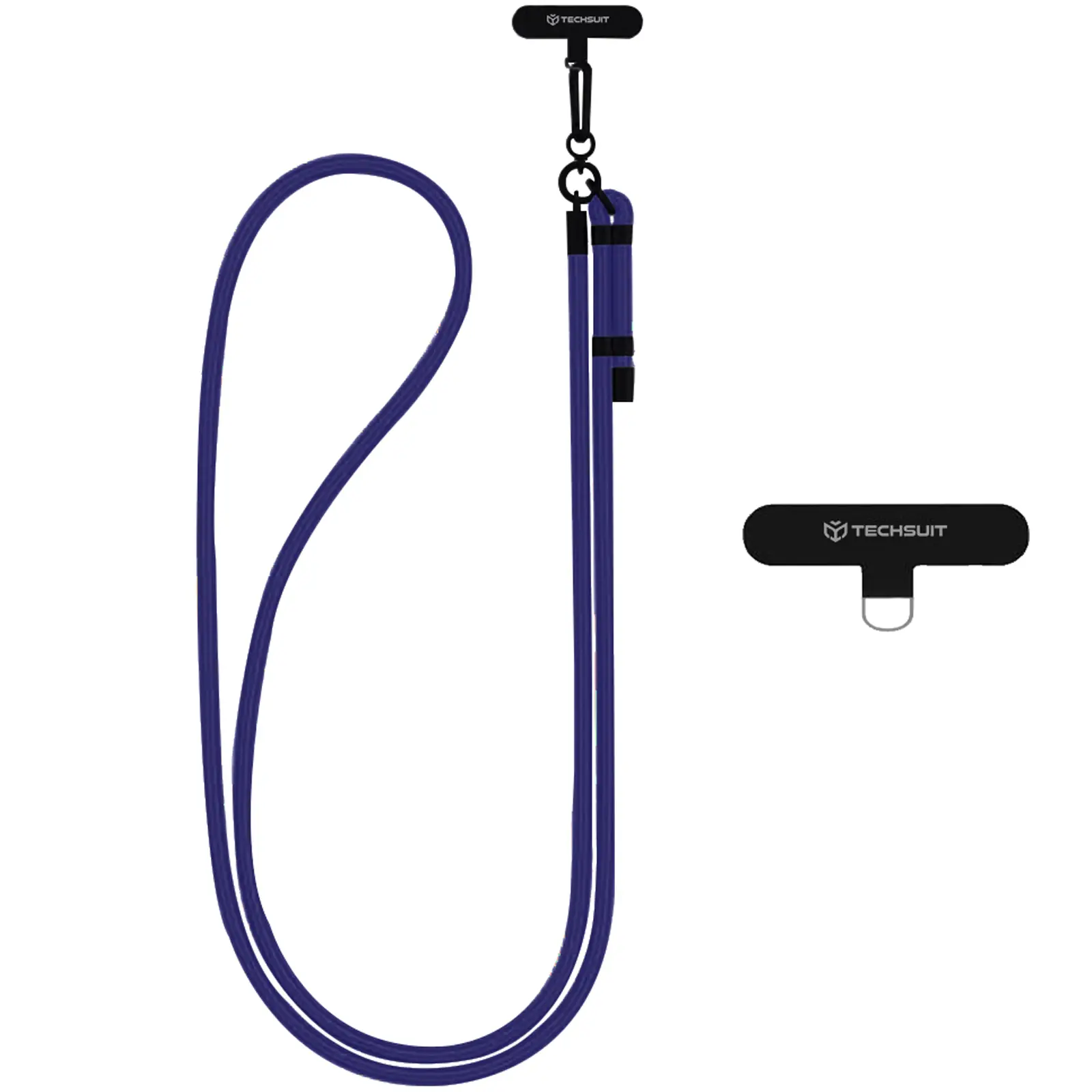 Rope crossbody strap Techsuit (RCS1) with Carabiner Universal, Deep Space