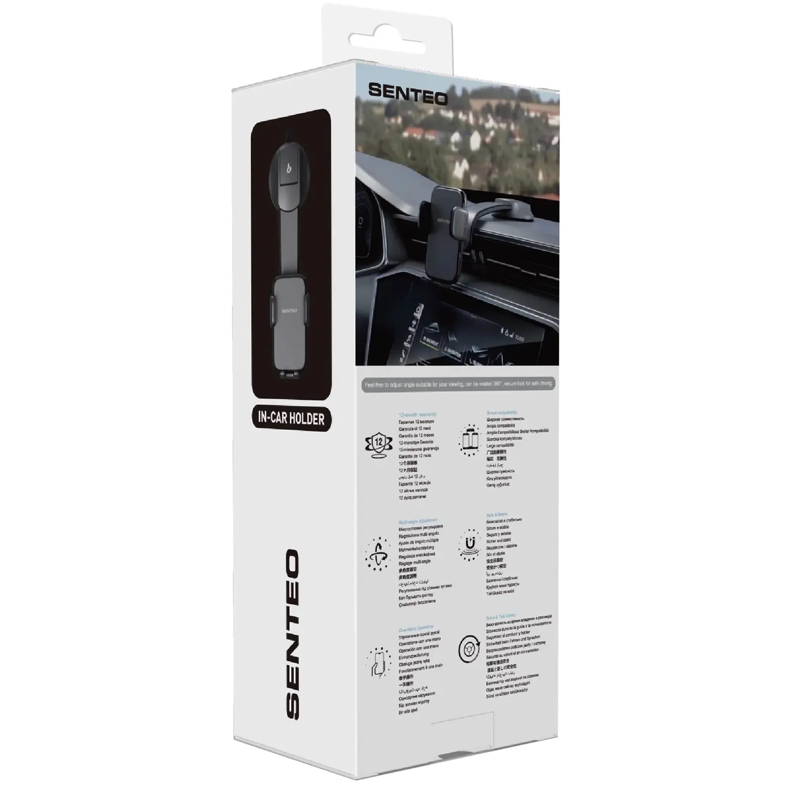 Uchwyt samochodowy Senteo SH-04 Pilot series Dashboard mount, Black 2