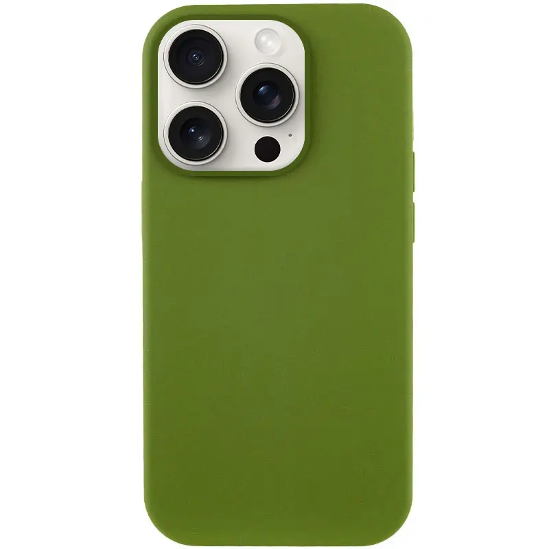 Etui Silicone Case Full Protective do Apple iPhone 15 Pro Max (6.7"), Zielony / Dark Olive, Silikon