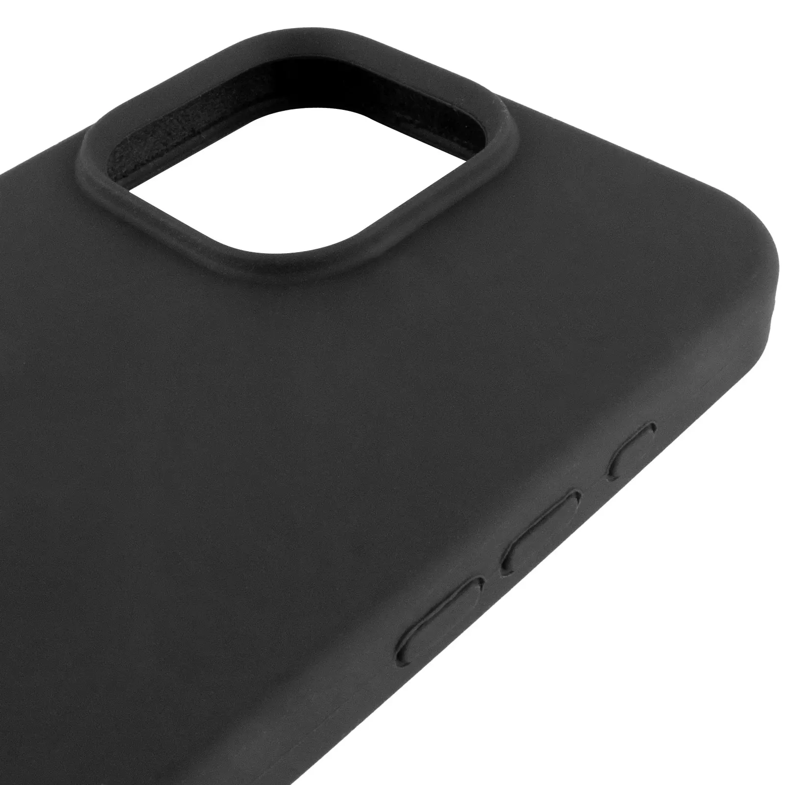 Etui Silicone Case Full Protective do Apple iPhone 15 Pro Max (6.7"), Czarny / Black 3, Silikon