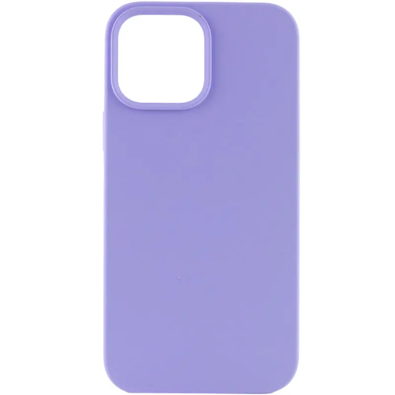 Чохол Silicone Case Full Protective (AA) NO LOGO для Apple iPhone 15 Plus (6.7"), Бузковий / Dasheen, Силікон