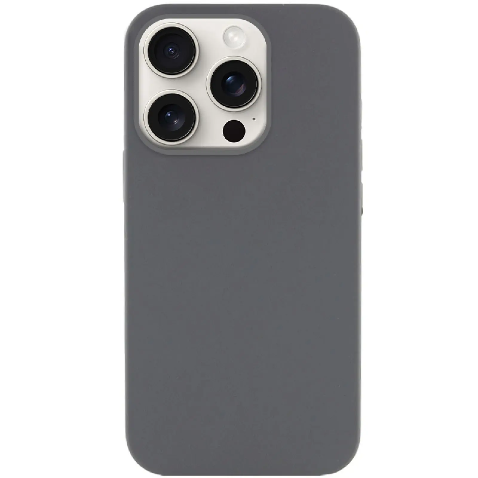 Etui Silicone Case Full Protective do Apple iPhone 16 Pro (6.3"), Szary / Dark Gray, Silikon