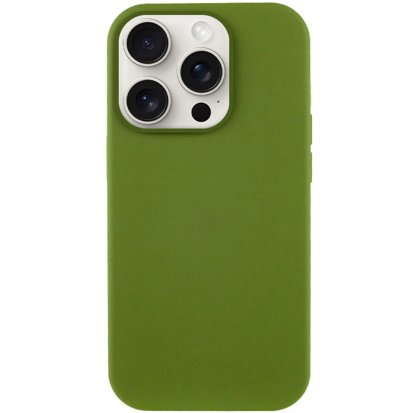 Etui Silicone Case Full Protective do Apple iPhone 16 Pro (6.3"), Zielony / Dark Olive, Silikon