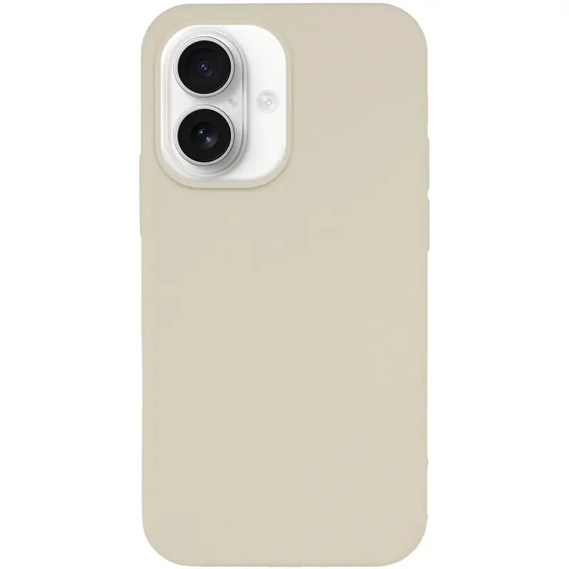 Etui Silicone Case Full Protective do Apple iPhone 16 Plus (6.7"), Beżowy / Antique White, Silikon