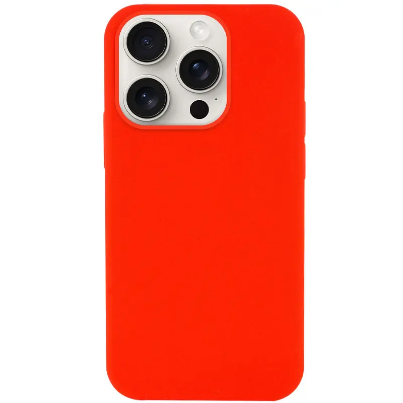 Etui Silicone Case Full Protective do Apple iPhone 16 Pro Max (6.9"), Czerwony / Red, Silikon