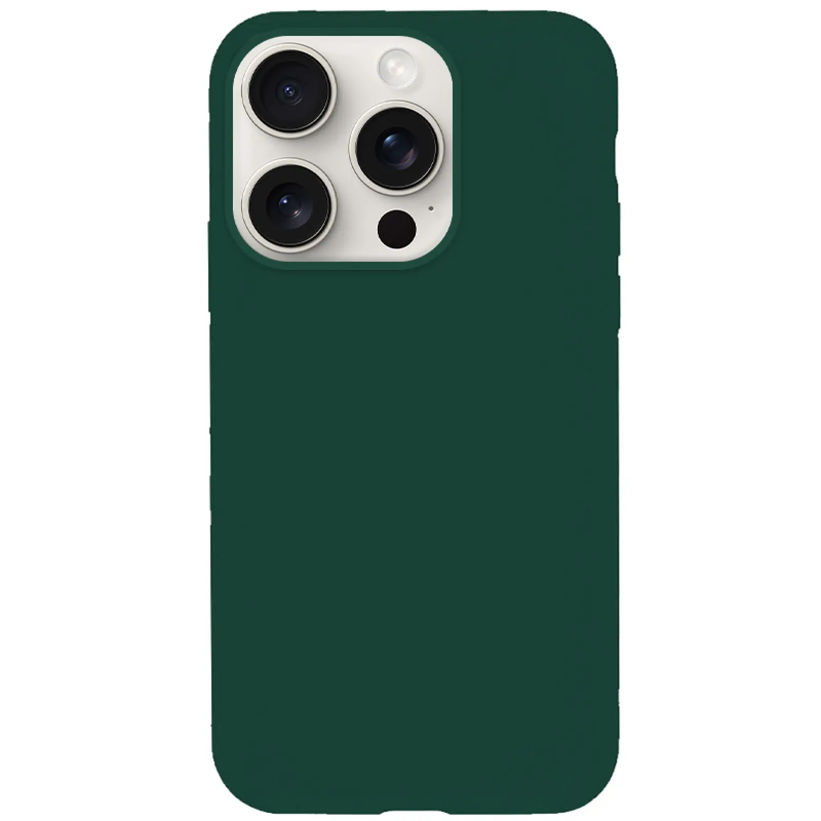 Etui Silicone Case Full Protective do Apple iPhone 16 Pro Max (6.9"), Zielony / Forest green, Silikon