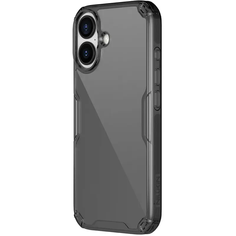 TPU etui Nillkin Nature Pro Series do Apple iPhone 17 (6.3"), Czarny (przejrzysty), Silikon