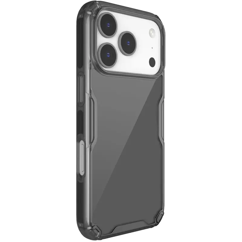 TPU etui Nillkin Nature Pro Series do Apple iPhone 17 Pro / 18 Pro (6.3"), Czarny (przejrzysty), Silikon