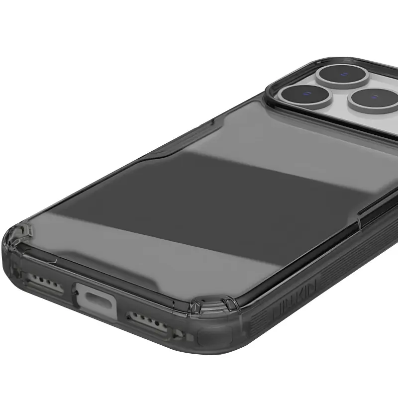 TPU etui Nillkin Nature Pro Series do Apple iPhone 17 Pro / 18 Pro (6.3"), Czarny (przejrzysty) 4, Silikon