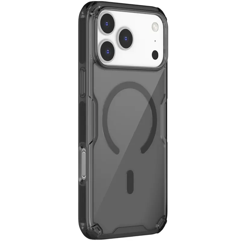 TPU etui Nillkin Nature Pro Magnetic do Apple iPhone 17 Pro / 18 Pro (6.3"), Czarny (przejrzysty), TPU