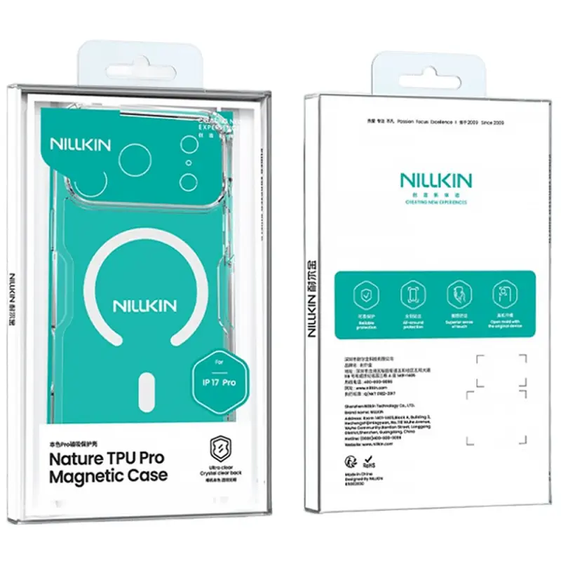 TPU etui Nillkin Nature Pro Magnetic do Apple iPhone 17 Pro / 18 Pro (6.3"), Bezbarwny (przejrzysty) 5, TPU