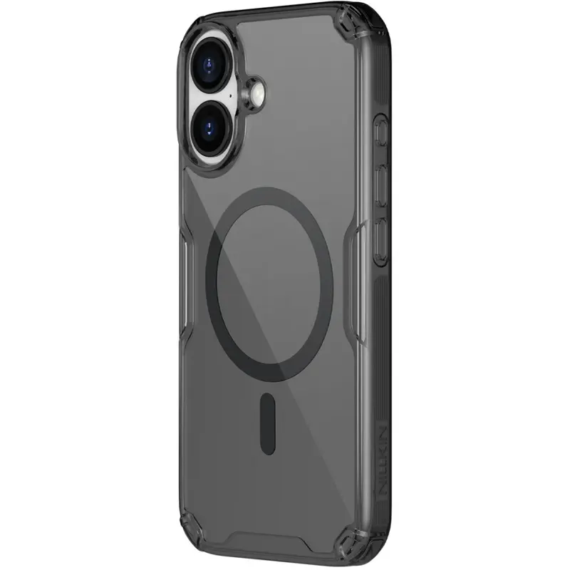 TPU etui Nillkin Nature Pro Magnetic do Apple iPhone 17 (6.3"), Czarny (przejrzysty), TPU