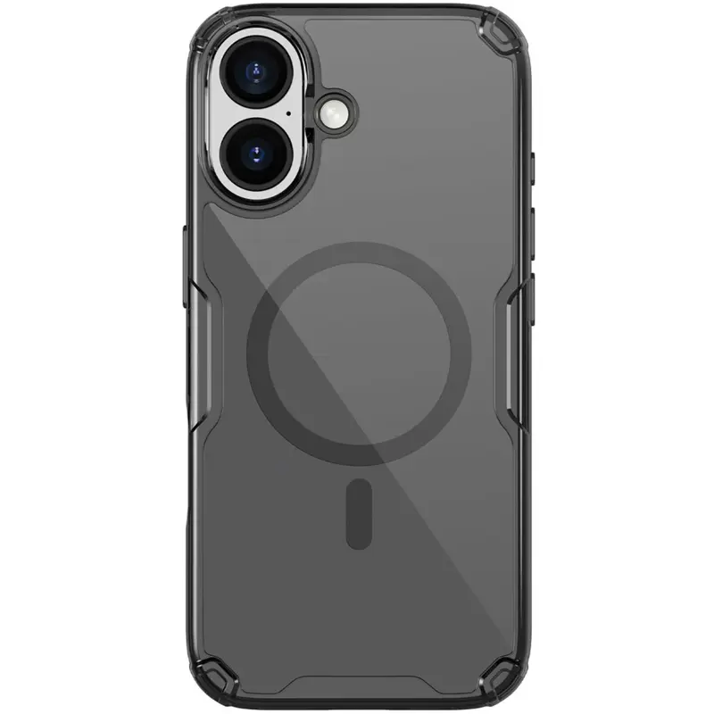 TPU etui Nillkin Nature Pro Magnetic do Apple iPhone 17 (6.3"), Czarny (przejrzysty) 2, TPU