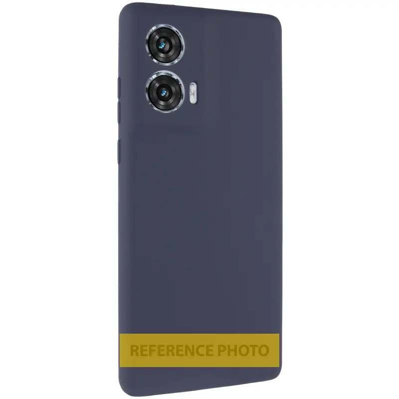 Чохол Silicone Cover (AA) для Motorola Edge 60 Pro, Темно-синій / Midnight blue, TPU (термополіуретан)