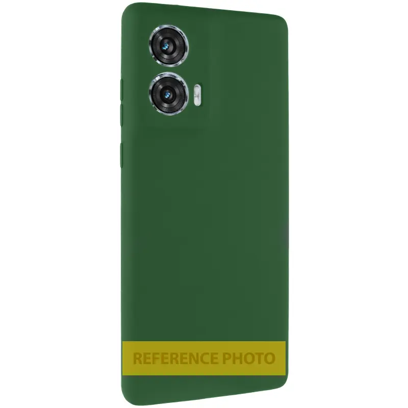 Чохол Silicone Cover (AA) для Motorola Moto G86 5G, Зелений / Dark green, TPU (термополіуретан)