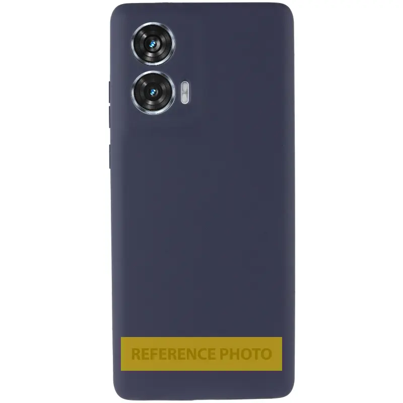 Чохол Silicone Cover (AA) для Motorola Moto G86 5G, Темно-синій / Midnight blue 1, TPU (термополіуретан)
