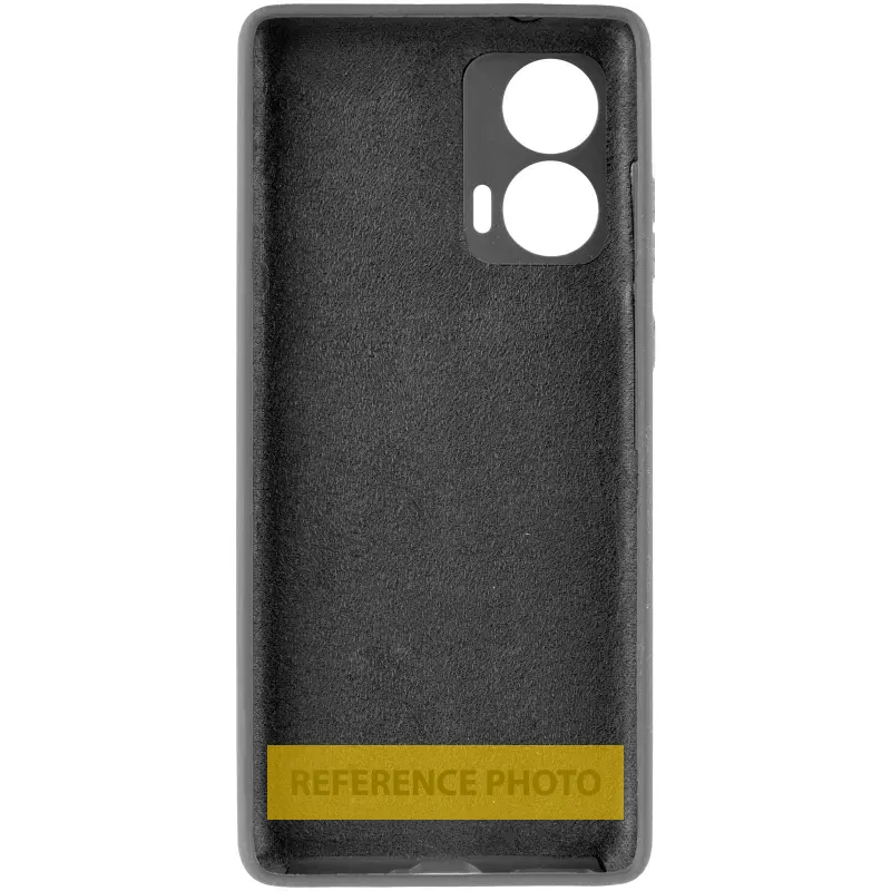 Чохол Silicone Cover (AA) для Motorola Moto G86 5G, Чорний / Black 2, TPU (термополіуретан)