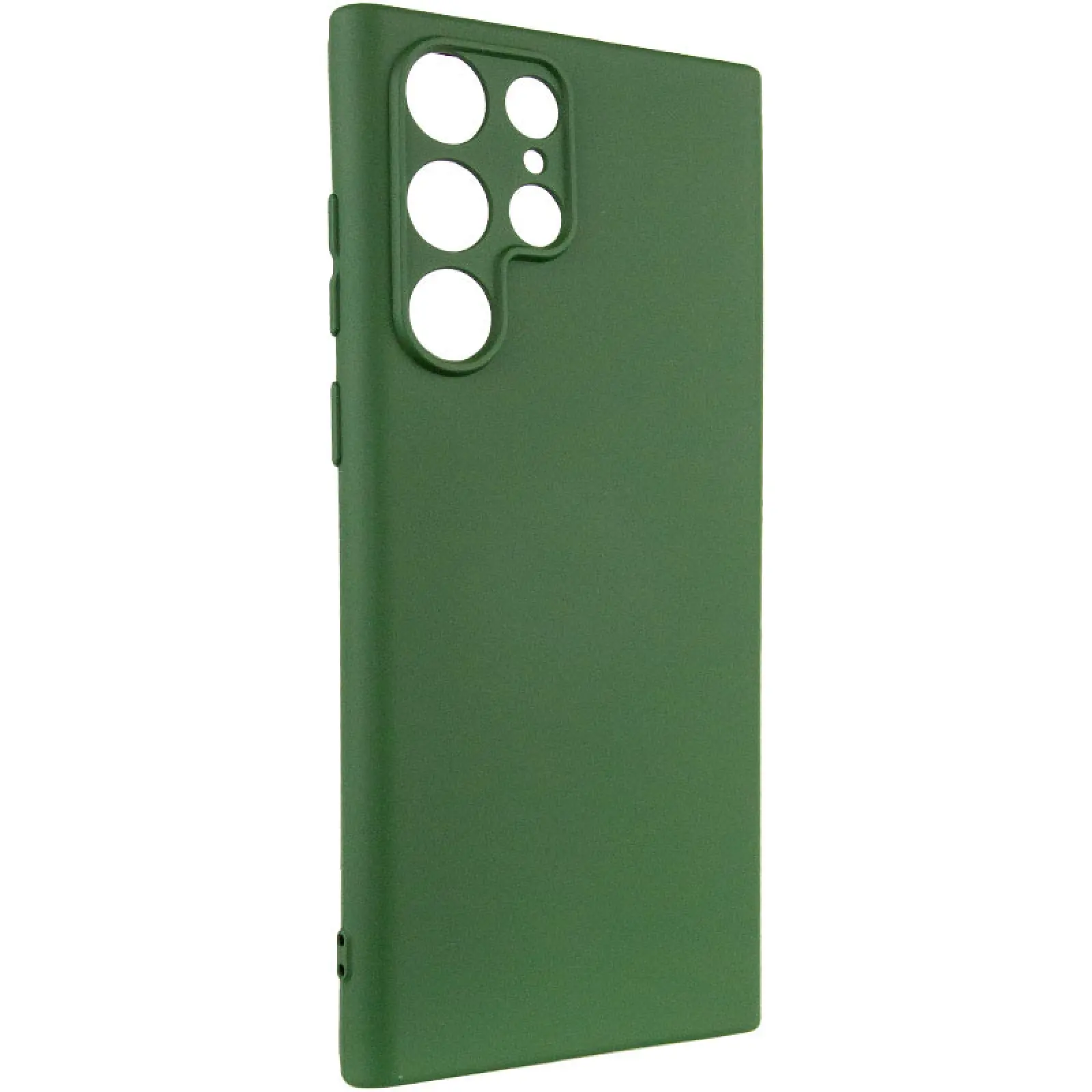 Etui Silicone Cover do Samsung Galaxy S24 Ultra, Zielony / Dark green, TPU (termopoliuretan)