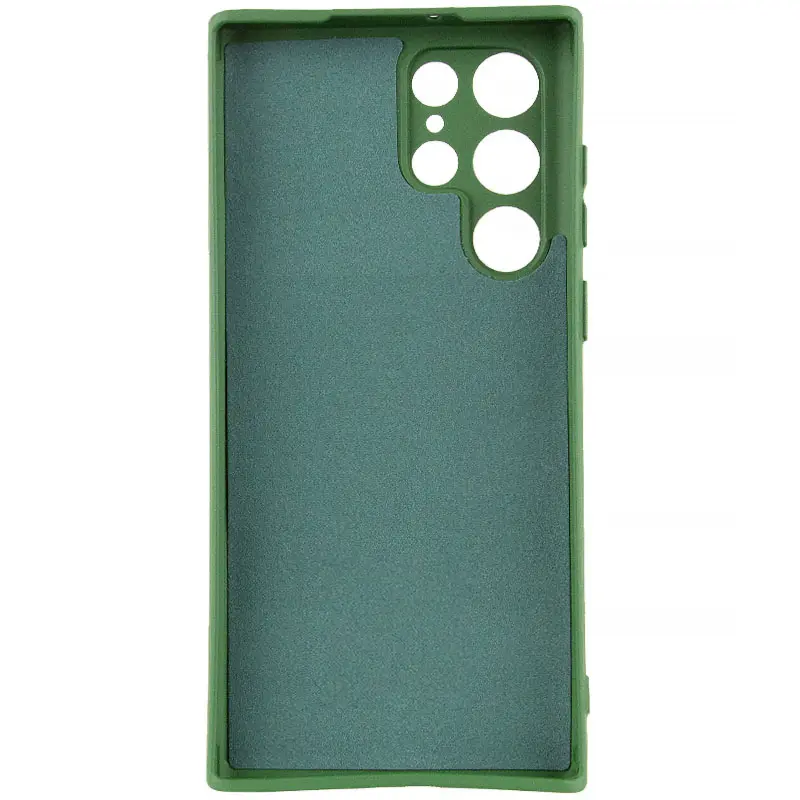 Etui Silicone Cover do Samsung Galaxy S24 Ultra, Zielony / Dark green 2, TPU (termopoliuretan)