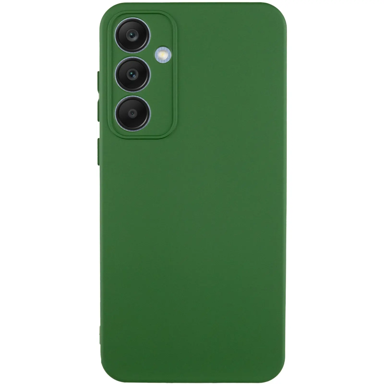 Чохол Silicone Cover (AA) для Samsung Galaxy S24 FE, Зелений / Dark green, TPU (термополіуретан)