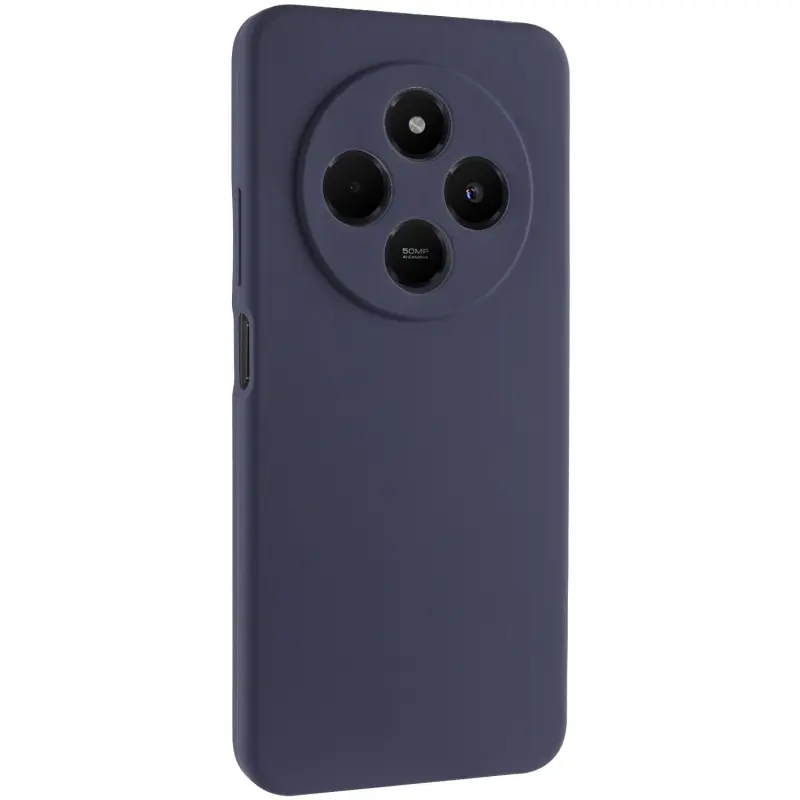 Etui Silicone Cover do Xiaomi Redmi 14C / Poco C75, Ciemno-niebieski / Midnight blue, TPU (termopoliuretan)