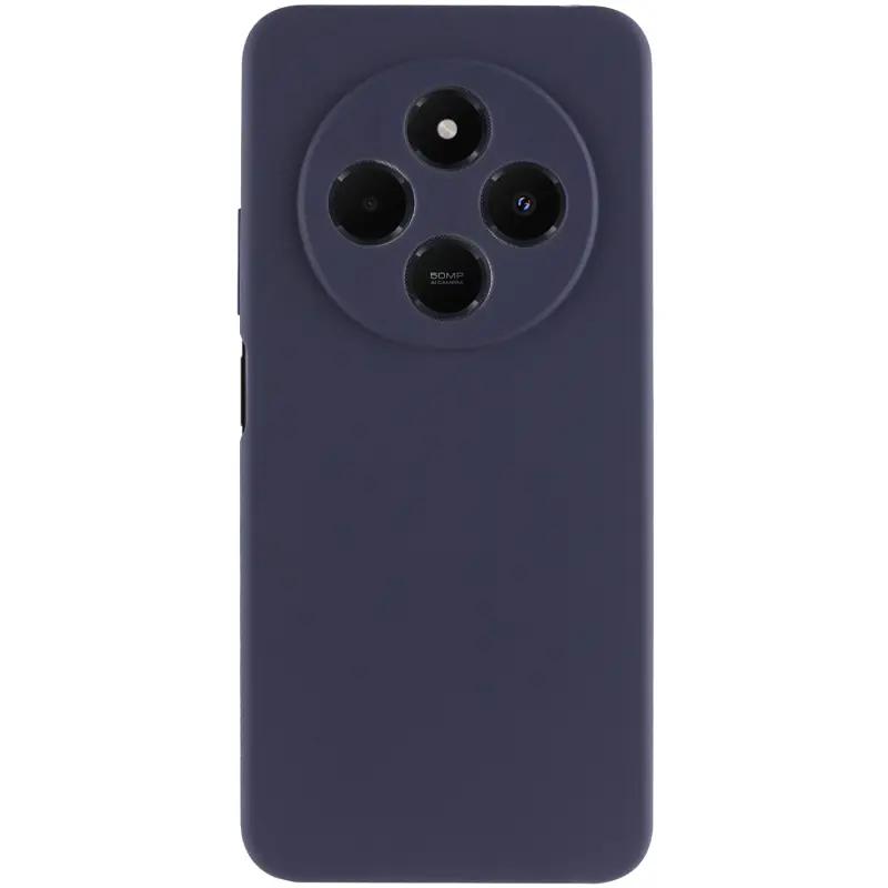 Etui Silicone Cover do Xiaomi Redmi 14C / Poco C75, Ciemno-niebieski / Midnight blue 1, TPU (termopoliuretan)