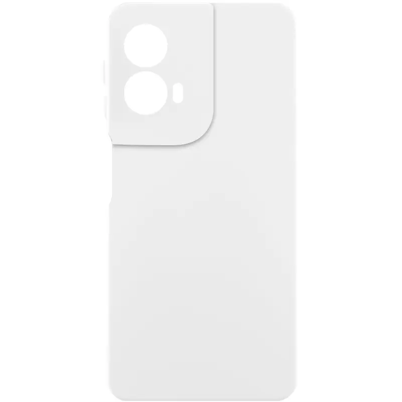 Etui Silicone Cover do Motorola Moto G85, Biały / White, TPU (termopoliuretan)
