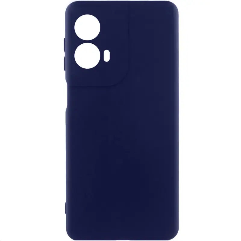 Etui Silicone Cover do Motorola Moto G85, Ciemno-niebieski / Midnight blue, TPU (termopoliuretan)