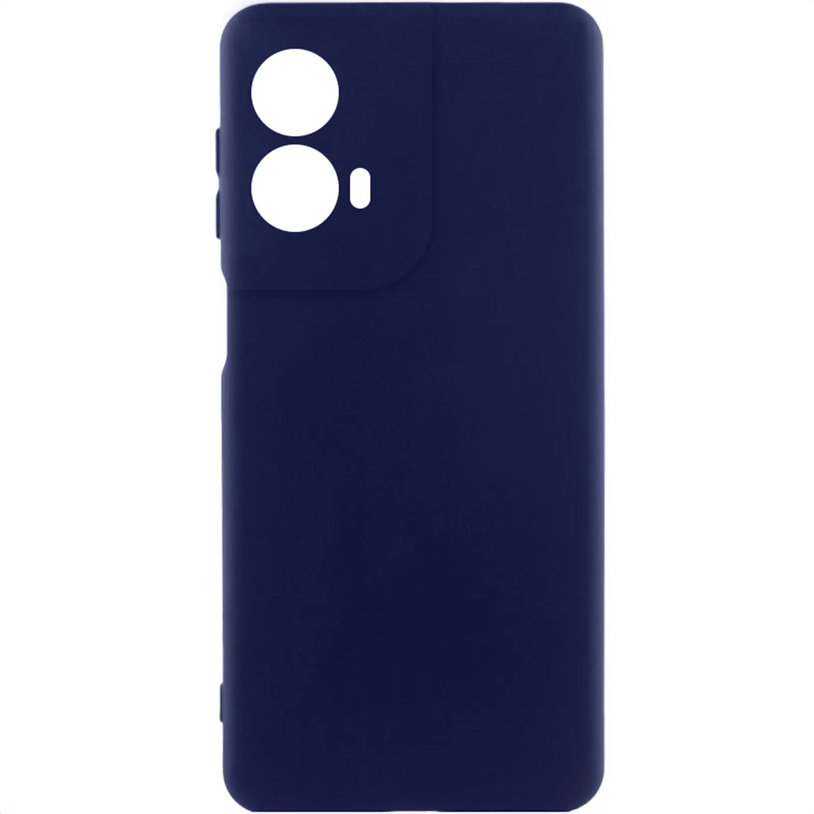 Etui Silicone Cover do Motorola Moto G85, Ciemno-niebieski / Midnight blue, TPU (termopoliuretan)
