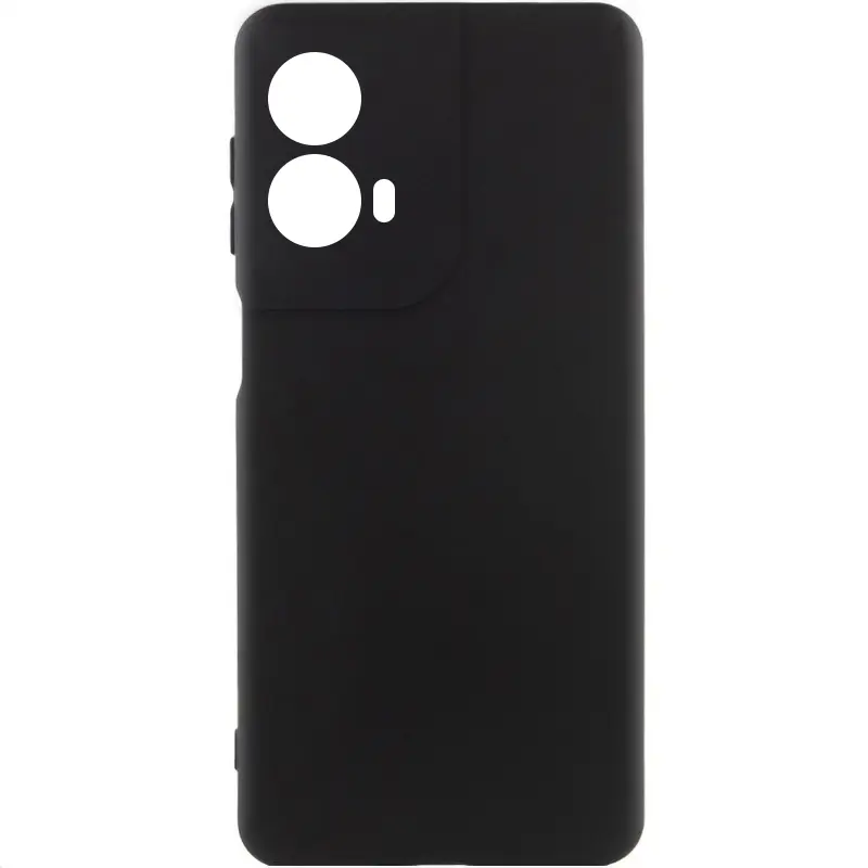 Etui Silicone Cover do Motorola Moto G85, Czarny / Black, TPU (termopoliuretan)