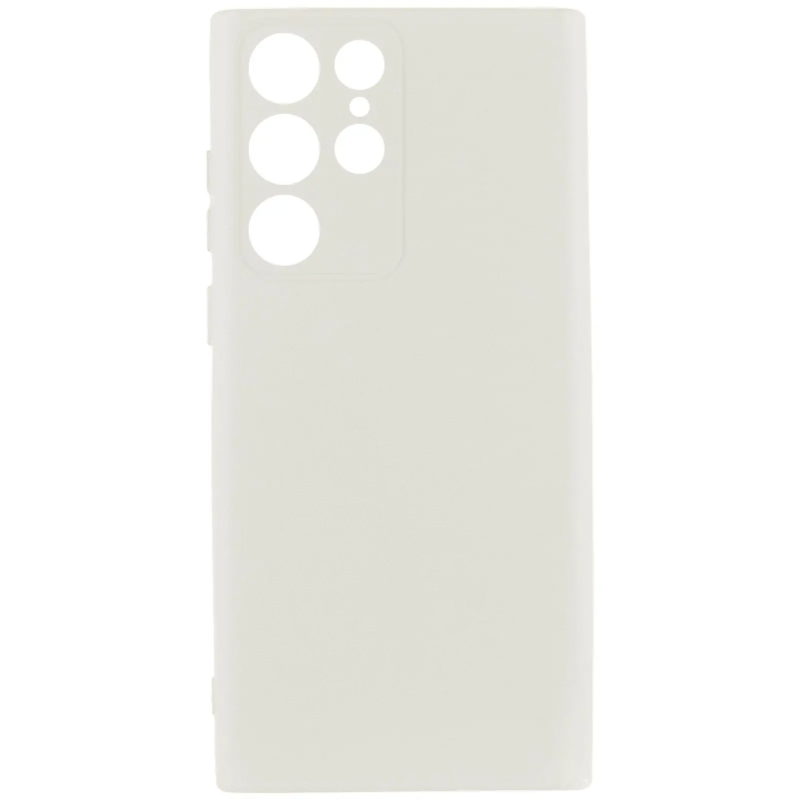 Etui Silicone Cover do Samsung Galaxy S25 Ultra, Biały / White, TPU (termopoliuretan)