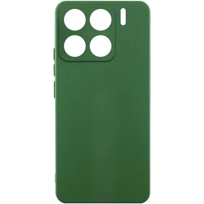 Etui Silicone Cover do Xiaomi 15, Zielony / Dark green, TPU (termopoliuretan)